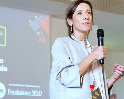 Claudia Rutigliano, Fondazione MSD at the 2018 workshop 
